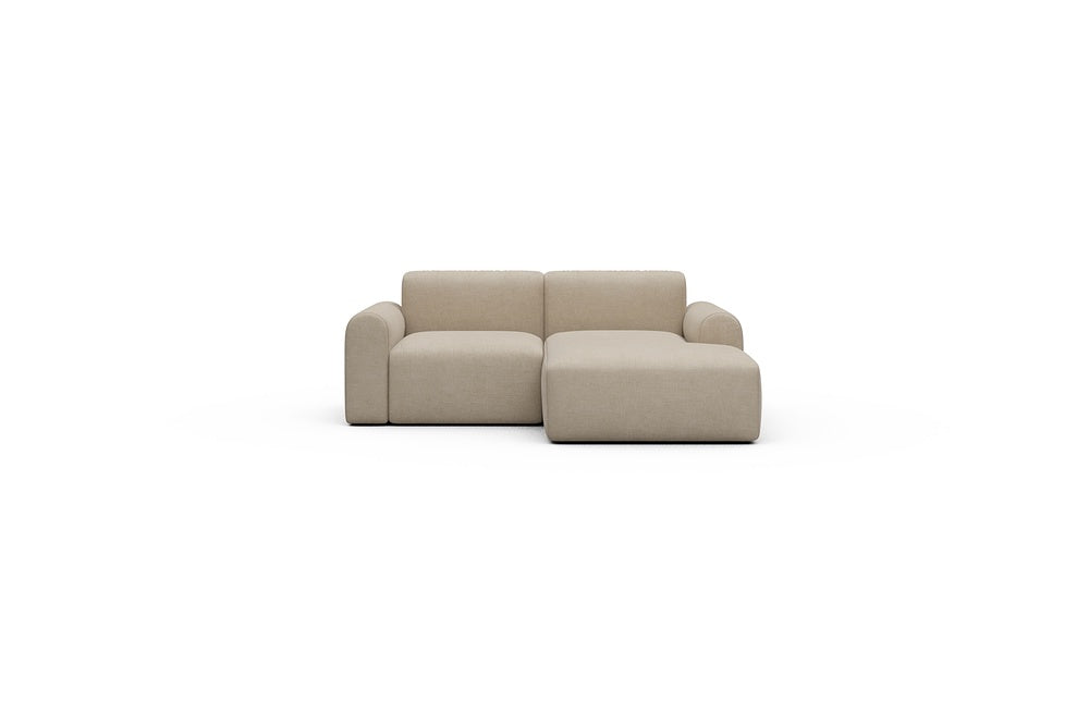 Rund Casual Modular Sofa - Configurations 1 - C2L - 194 x 152 cm - 1 Seater + Chaise - 410 Esina Almond Beige