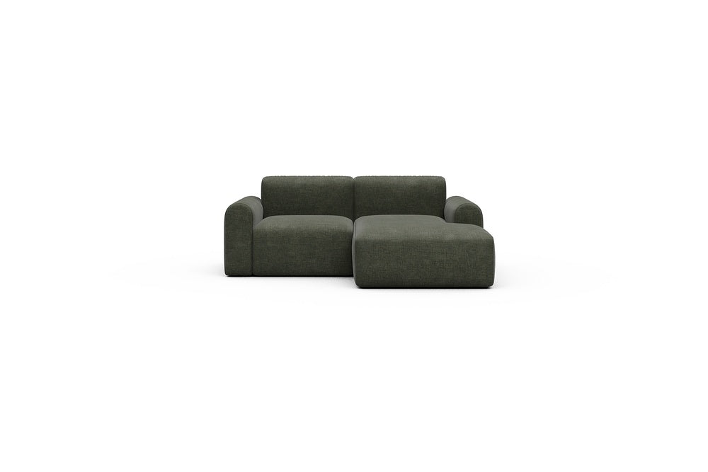 Rund Casual Modular Sofa - Configurations 1 - C2L - 194 x 152 cm - 1 Seater + Chaise - 413 Esina Olive Green
