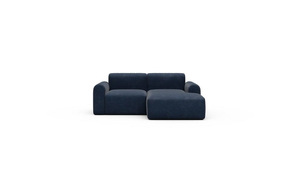 Rund Casual Modular Sofa - Configurations 1 - C2L - 194 x 152 cm - 1 Seater + Chaise - 414 Esina Indigo Blue