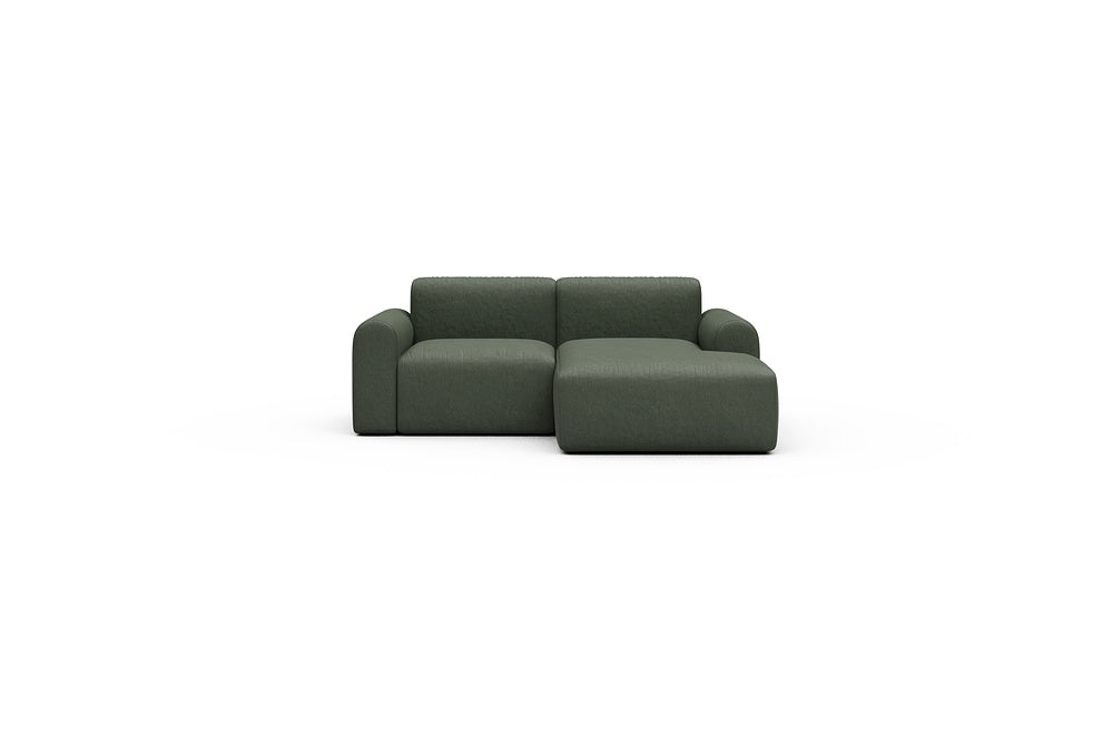 Rund Casual Modular Sofa - Configurations 1 - C2L - 194 x 152 cm - 1 Seater + Chaise - 488 Denari Forest Green