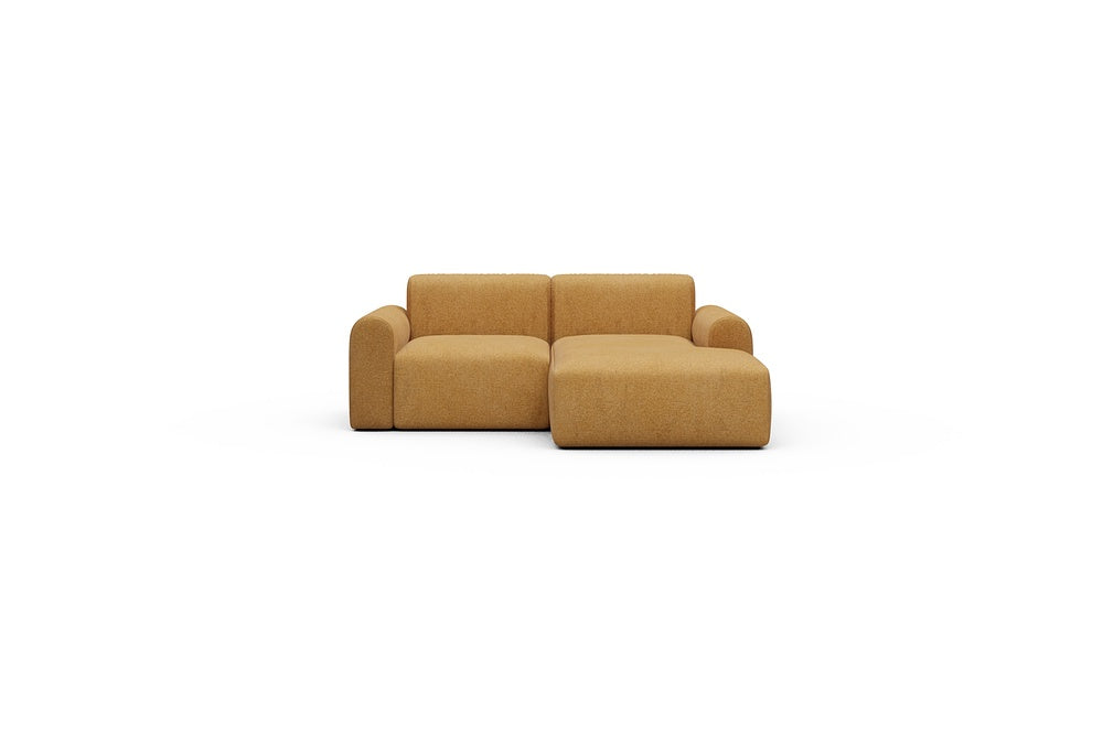 Rund Casual Modular Sofa - Configurations 1 - C2L - 194 x 152 cm - 1 Seater + Chaise - 497 Casone Warm Yellow