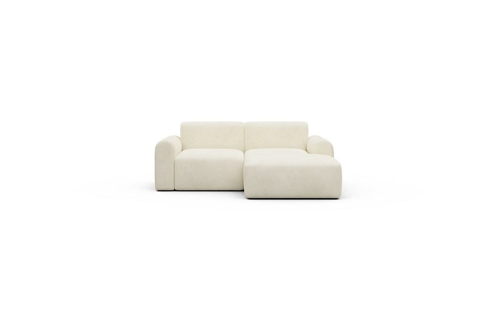 Rund Casual Modular Sofa - Configurations 1 - C2L - 194 x 152 cm - 1 Seater + Chaise - 531 Bouclé Off White
