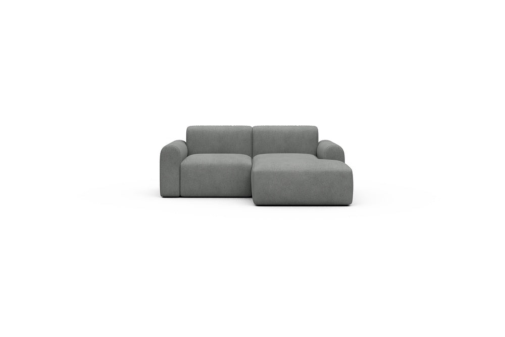 Rund Casual Modular Sofa - Configurations 1 - C2L - 194 x 152 cm - 1 Seater + Chaise - 533 Bouclé Ash Grey
