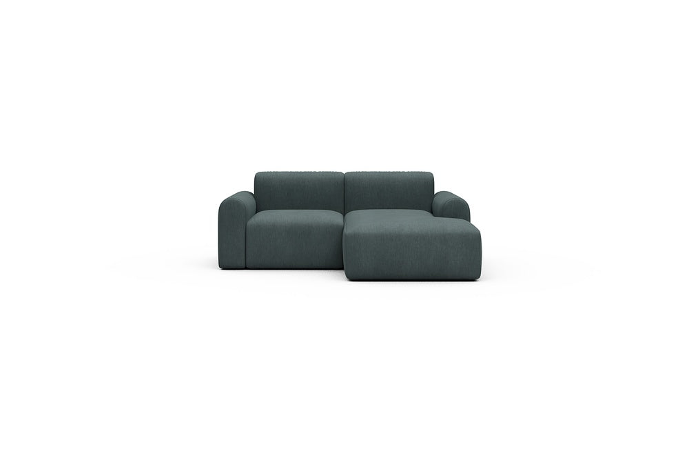Rund Casual Modular Sofa - Configurations 1 - C2L - 194 x 152 cm - 1 Seater + Chaise - 573 Vivus Dusty Blue