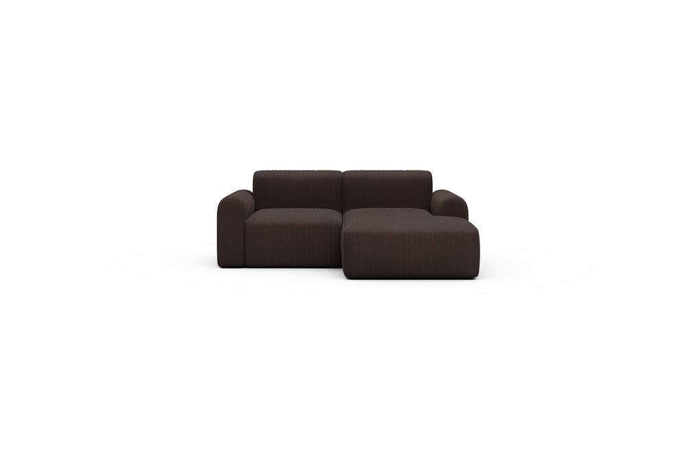 Rund Casual Modular Sofa - Configurations 1 - C2L - 194 x 152 cm - 1 Seater + Chaise - 600 Corduroy Cocoa