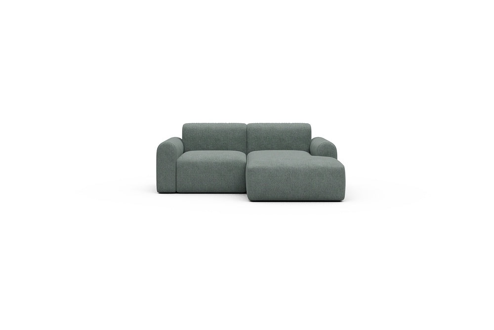 Rund Casual Modular Sofa - Configurations 1 - C2L - 194 x 152 cm - 1 Seater + Chaise - 770 Carreno Cielo Blue