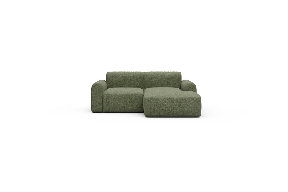 Rund Casual Modular Sofa - Configurations 1 - C2L - 194 x 152 cm - 1 Seater + Chaise - 775 Carreno Vivid Green