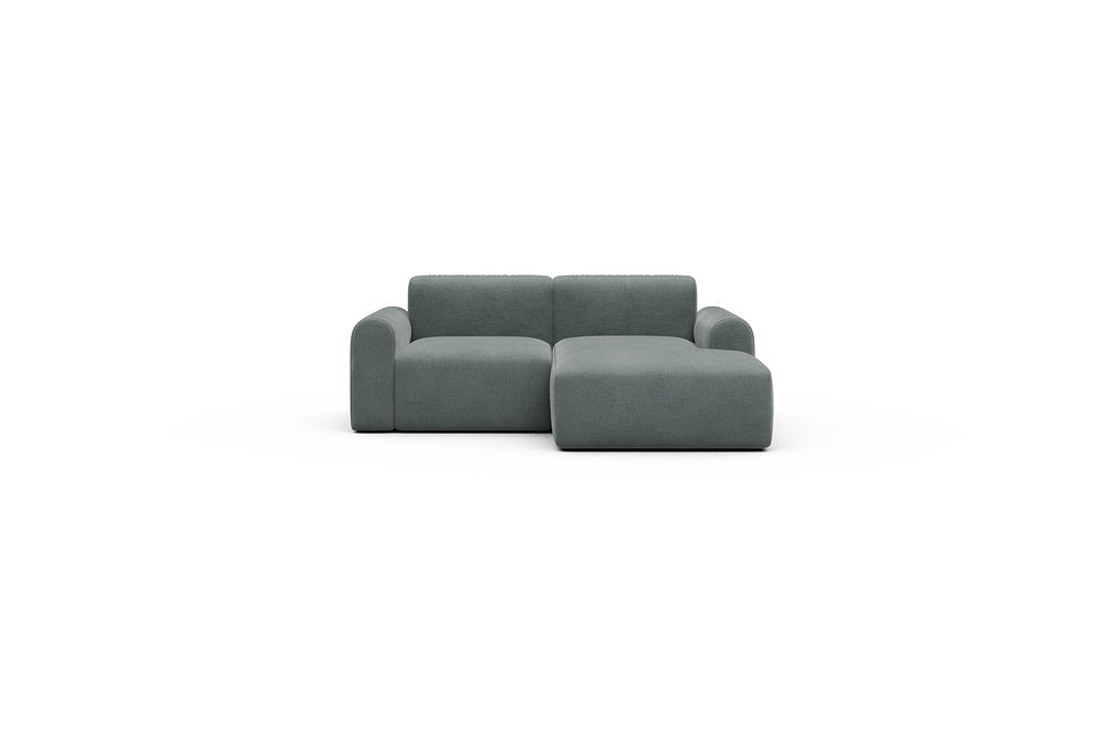Rund Casual Modular Sofa - Configurations 1 - C2L - 194 x 152 cm - 1 Seater + Chaise - 812 Smooth Smooth Silver Grey
