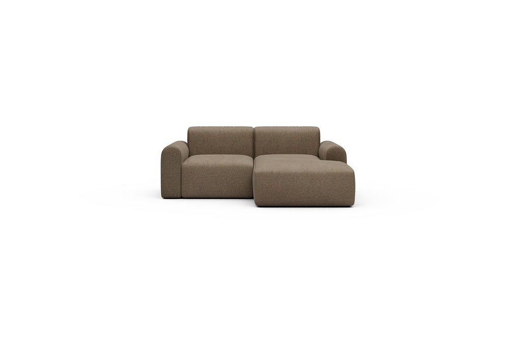 Rund Casual Modular Sofa - Configurations 1 - C2L - 194 x 152 cm - 1 Seater + Chaise - 817 Aivi Khaki Brown