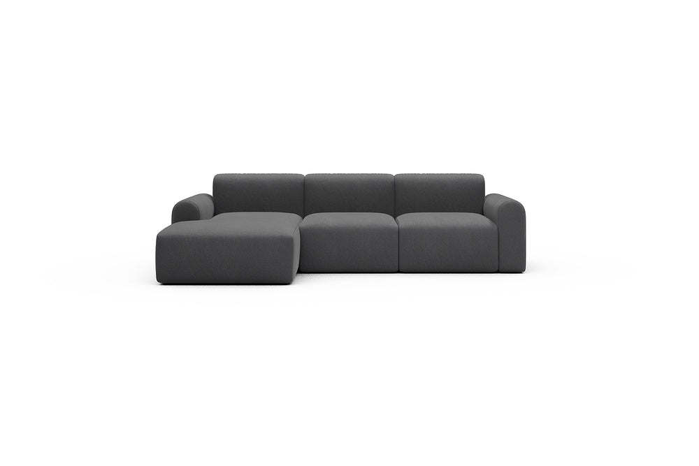 Rund Casual Modular Sofa - Configurations 1 - C3L - 194 x 152 cm - Chaise + 2 Seater - 441 Satya Warm Zinc