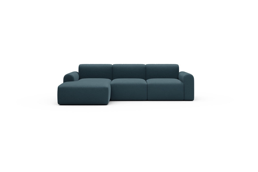 Rund Casual Modular Sofa - Configurations 1 - C3L - 194 x 152 cm - Chaise + 2 Seater - 443 Satya Deep Blue
