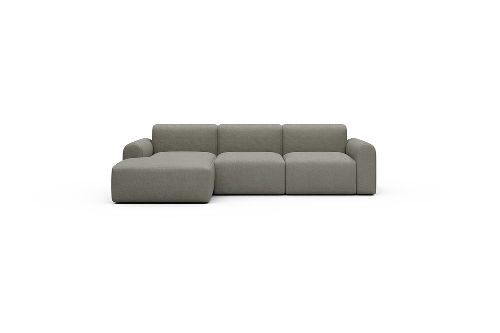 Rund Casual Modular Sofa - Configurations 1 - C3L - 194 x 152 cm - Chaise + 2 Seater - 486 Denari Warm Grey