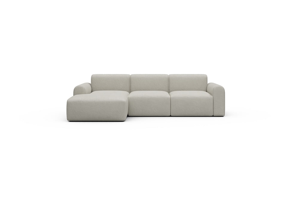 Rund Casual Modular Sofa - Configurations 1 - C3L - 194 x 152 cm - Chaise + 2 Seater - 487 Denari Clean Beige