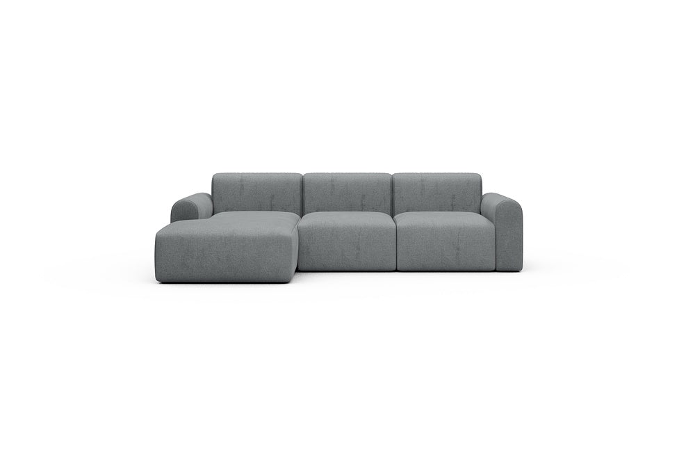 Rund Casual Modular Sofa - Configurations 1 - C3L - 194 x 152 cm - Chaise + 2 Seater - 495 Casone Gravel Grey
