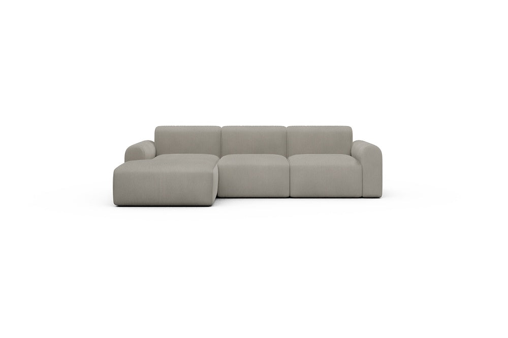 Rund Casual Modular Sofa - Configurations 1 - C3L - 194 x 152 cm - Chaise + 2 Seater - 603 Corduroy Beige