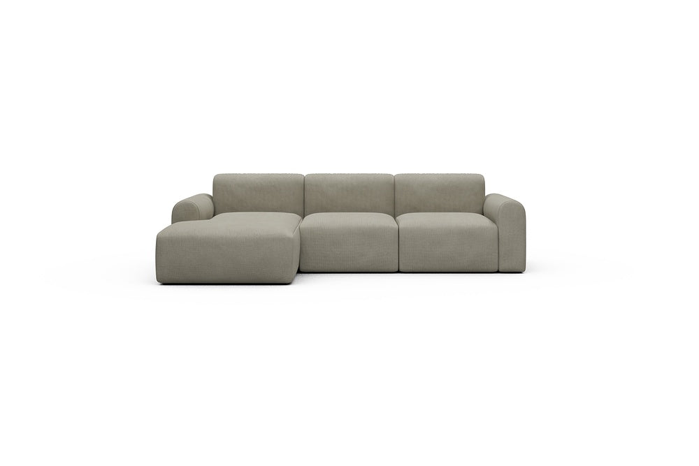 Rund Casual Modular Sofa - Configurations 1 - C3L - 194 x 152 cm - Chaise + 2 Seater - 765 Cura Oat