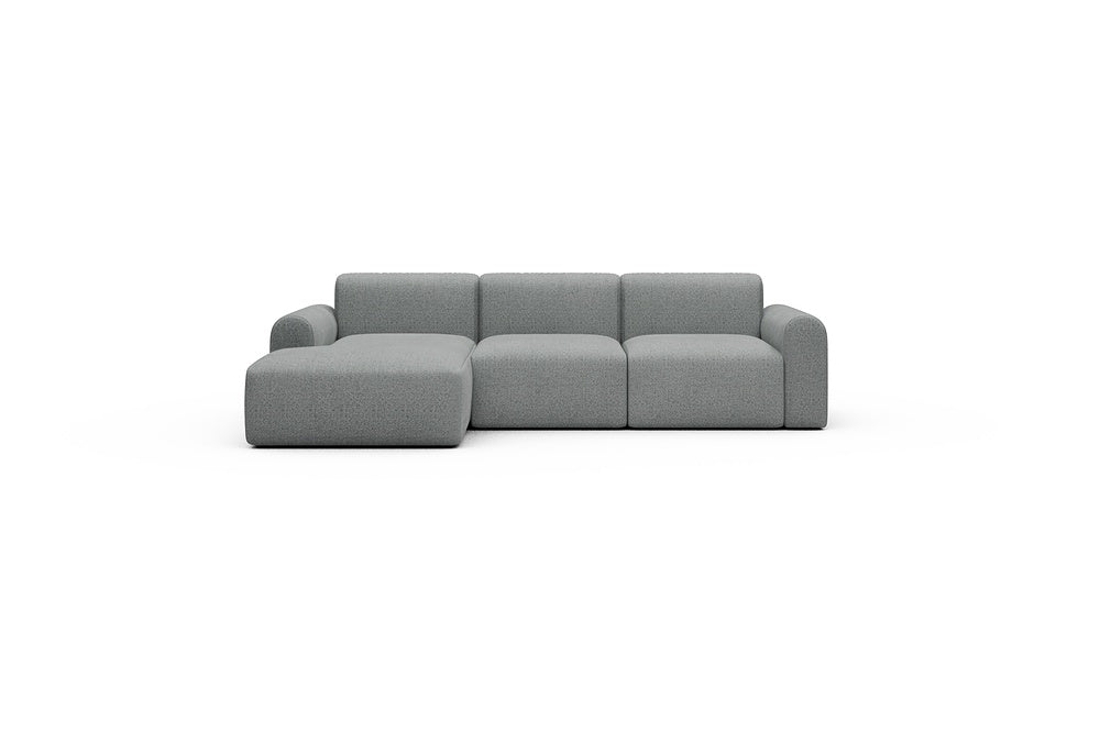 Rund Casual Modular Sofa - Configurations 1 - C3L - 194 x 152 cm - Chaise + 2 Seater - 819 Aivi Gravel Grey