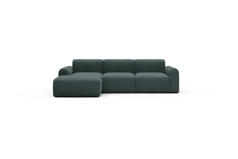 Rund Casual Modular Sofa - Configurations 1 - C3L - 194 x 152 cm - Chaise + 2 Seater - 851 Mahoga Dark Blue