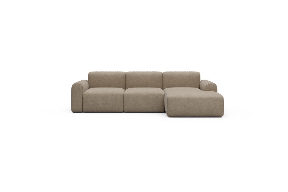 Rund Casual Modular Sofa - Configurations 1 - C4L - 266 x 152 cm - 2 Seater + Chaise - 417 Esina Mocha