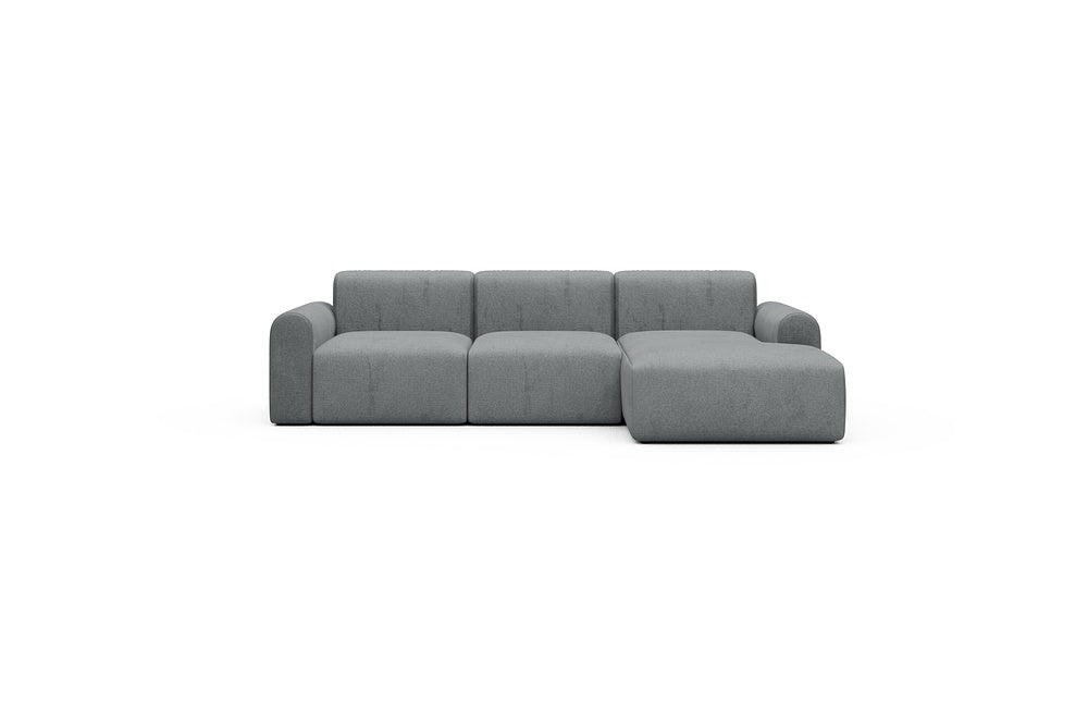 Rund Casual Modular Sofa - Configurations 1 - C4L - 266 x 152 cm - 2 Seater + Chaise - 495 Casone Gravel Grey
