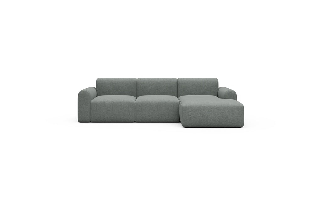Rund Casual Modular Sofa - Configurations 1 - C4L - 266 x 152 cm - 2 Seater + Chaise - 853 Mahoga Dove Grey
