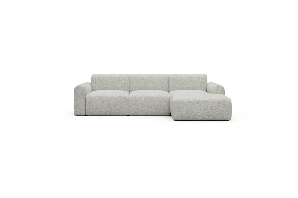 Rund Casual Modular Sofa - Configurations 1 - C4L - 266 x 152 cm - 2 Seater + Chaise - 867 Vanora Warm Sand