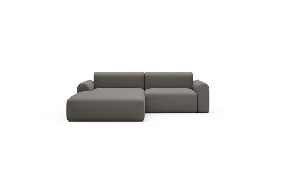 Rund Casual Modular Sofa - Configurations 1 - D1L - 240 x 188 cm - Chaise + 1,5 Seater - 446 Satya Taupe Brown