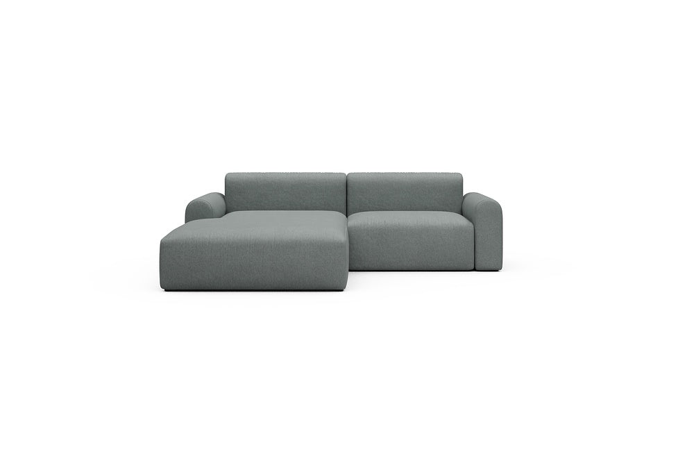 Rund Casual Modular Sofa - Configurations 1 - D1L - 240 x 188 cm - Chaise + 1,5 Seater - 485 Denari Soft Grey