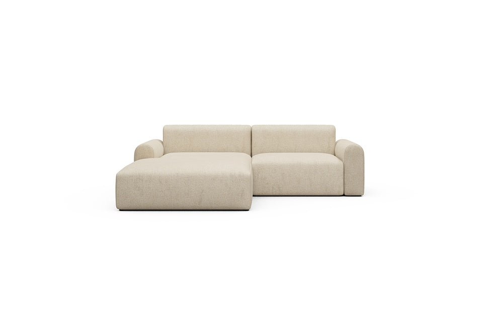 Rund Casual Modular Sofa - Configurations 1 - D1L - 240 x 188 cm - Chaise + 1,5 Seater - 496 Casone Natural Beigie