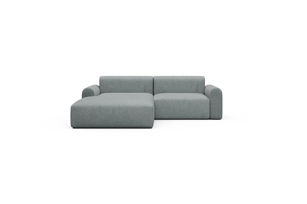 Rund Casual Modular Sofa - Configurations 1 - D1L - 240 x 188 cm - Chaise + 1,5 Seater - 499 Casone Light mixed Green