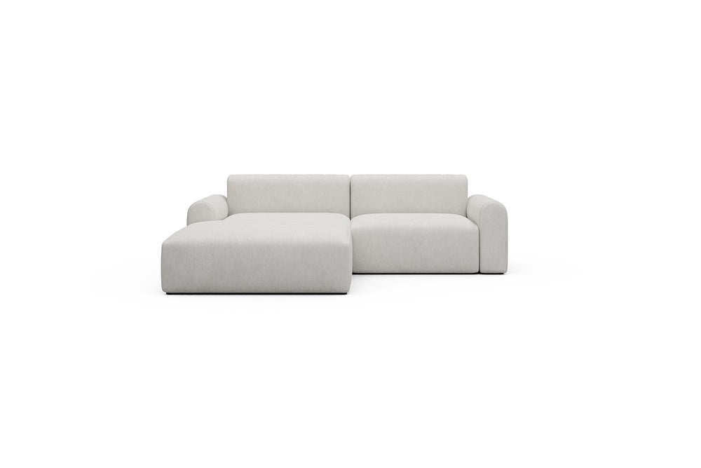Rund Casual Modular Sofa - Configurations 1 - D1L - 240 x 188 cm - Chaise + 1,5 Seater - 574 Vivus Dusty Off White