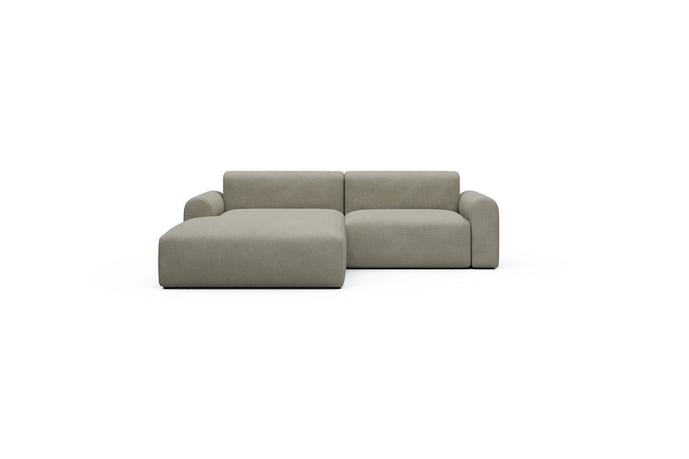 Rund Casual Modular Sofa - Configurations 1 - D1L - 240 x 188 cm - Chaise + 1,5 Seater - 765 Cura Oat