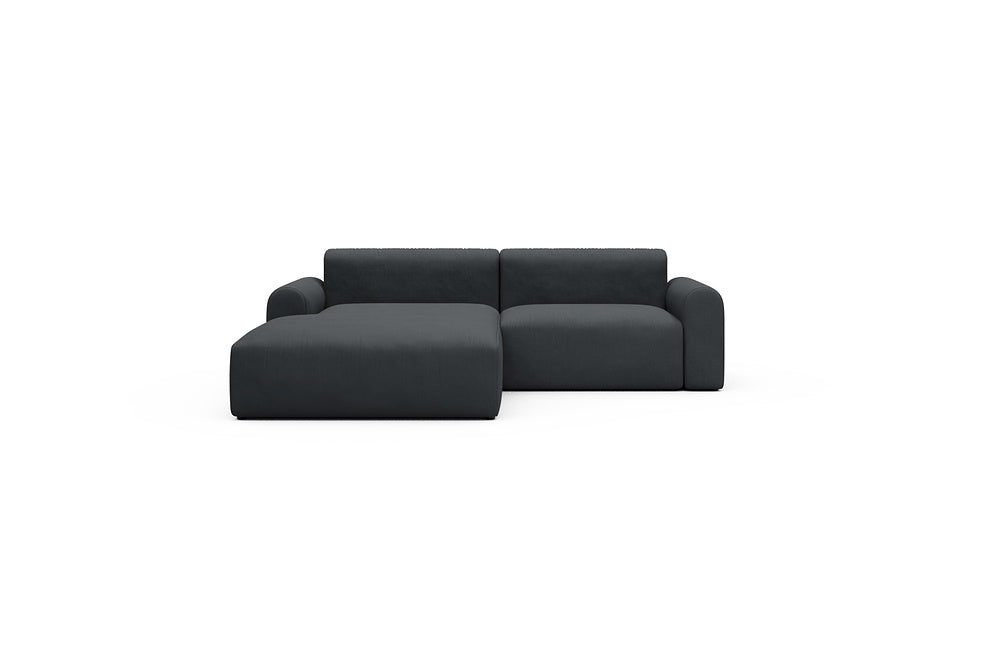 Rund Casual Modular Sofa - Configurations 1 - D1L - 240 x 188 cm - Chaise + 1,5 Seater - 766 Cura Anthracite