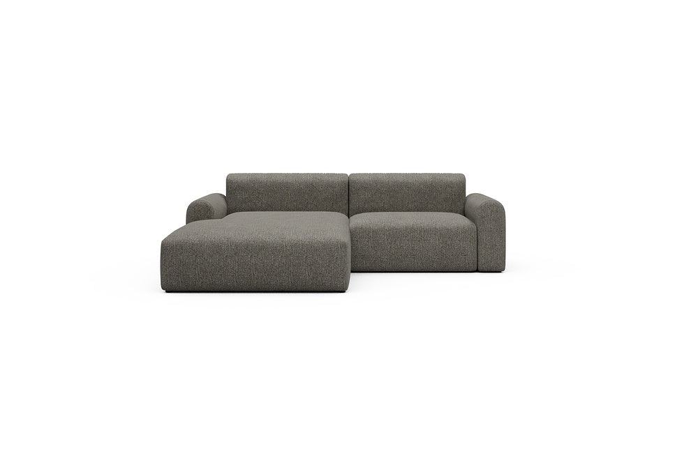 Rund Casual Modular Sofa - Configurations 1 - D1L - 240 x 188 cm - Chaise + 1,5 Seater - 771 Carreno Sepia Brown