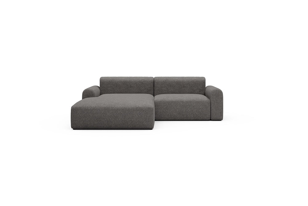 Rund Casual Modular Sofa - Configurations 1 - D1L - 240 x 188 cm - Chaise + 1,5 Seater - 772 Carreno Salt & Pepper