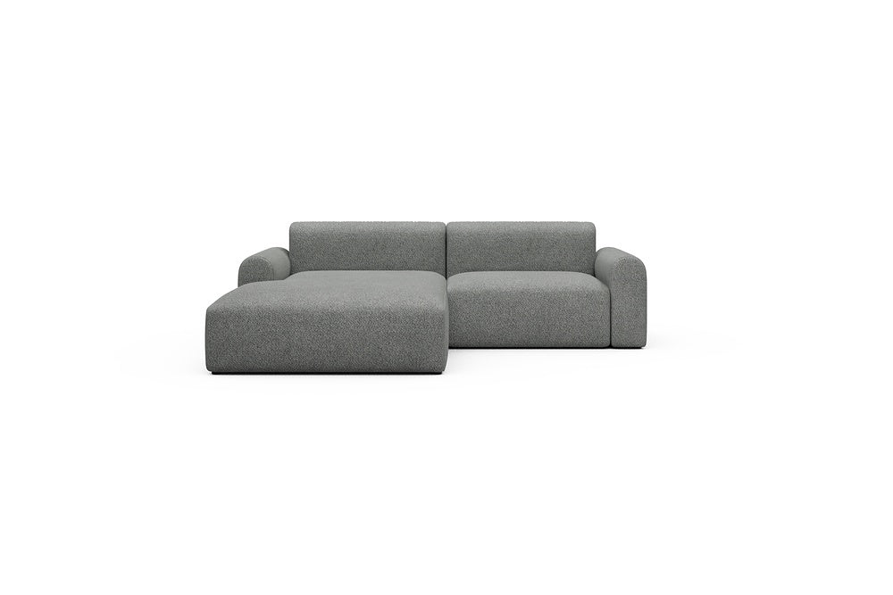 Rund Casual Modular Sofa - Configurations 1 - D1L - 240 x 188 cm - Chaise + 1,5 Seater - 868 Vanora Warm Grey