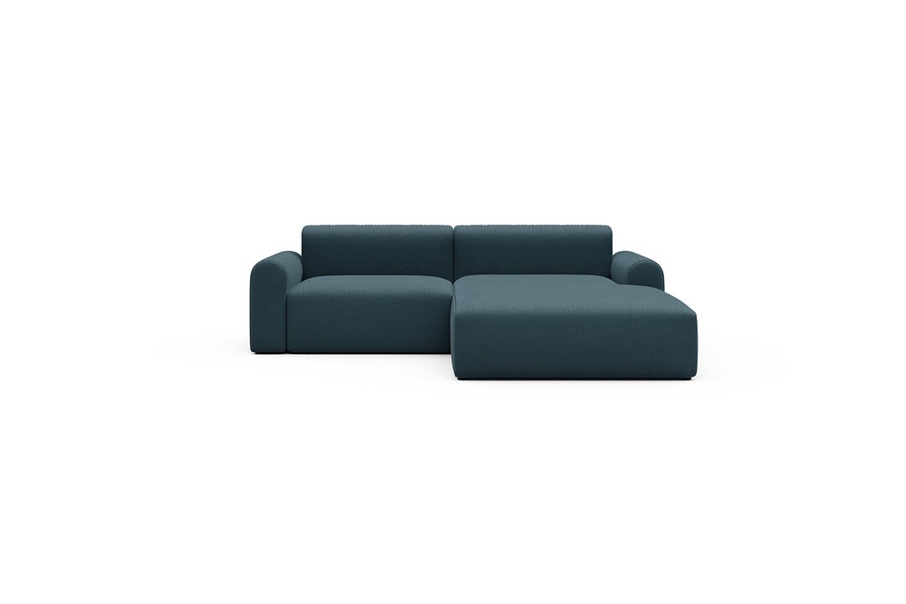Rund Casual Modular Sofa - Configurations 1 - D2L - 240 x 188 cm - 1,5 Seater + Chaise - 443 Satya Deep Blue