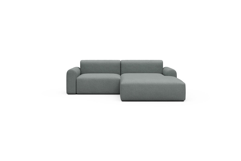 Rund Casual Modular Sofa - Configurations 1 - D2L - 240 x 188 cm - 1,5 Seater + Chaise - 485 Denari Soft Grey