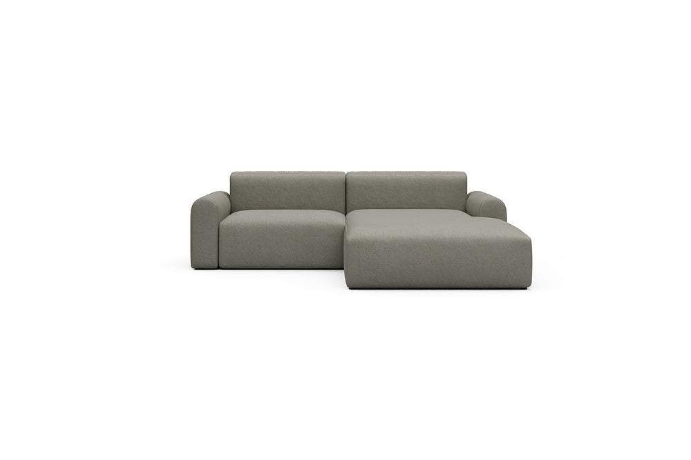 Rund Casual Modular Sofa - Configurations 1 - D2L - 240 x 188 cm - 1,5 Seater + Chaise - 486 Denari Warm Grey