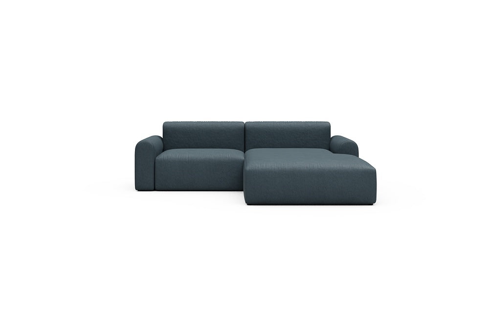 Rund Casual Modular Sofa - Configurations 1 - D2L - 240 x 188 cm - 1,5 Seater + Chaise - 489 Denari Royal Blue