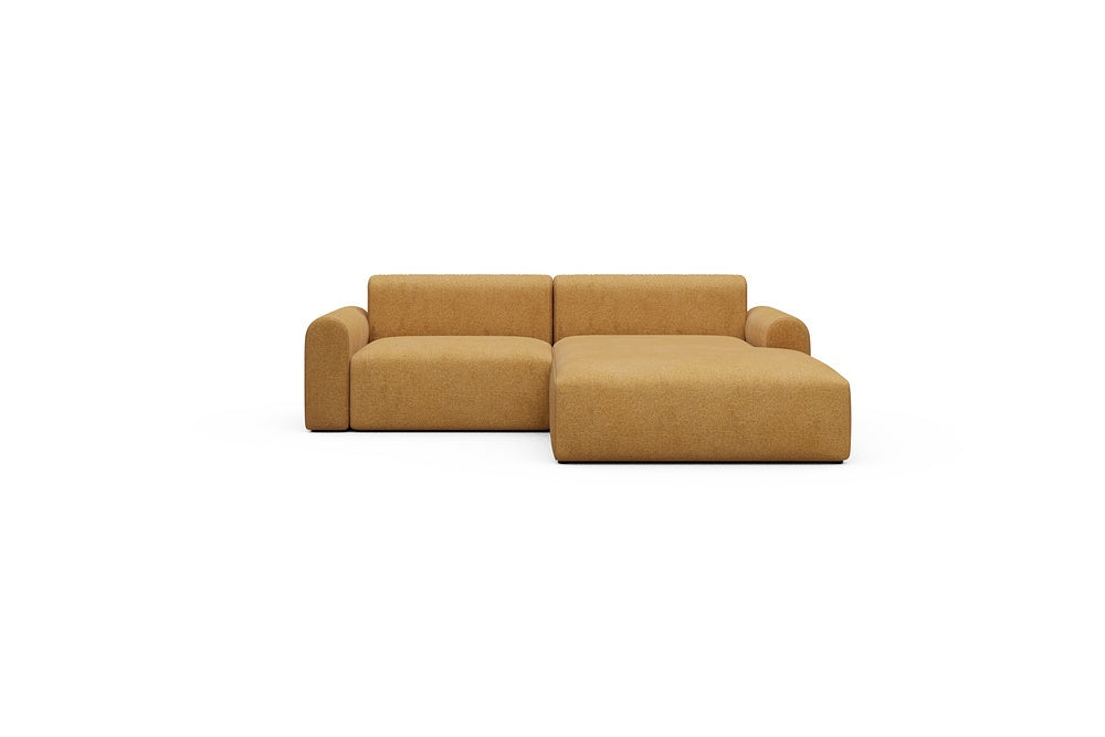 Rund Casual Modular Sofa - Configurations 1 - D2L - 240 x 188 cm - 1,5 Seater + Chaise - 497 Casone Warm Yellow