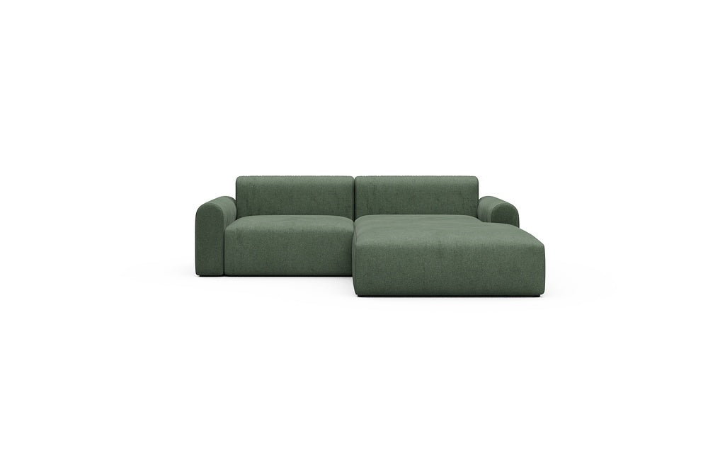 Rund Casual Modular Sofa - Configurations 1 - D2L - 240 x 188 cm - 1,5 Seater + Chaise - 498 Casone Forest Green