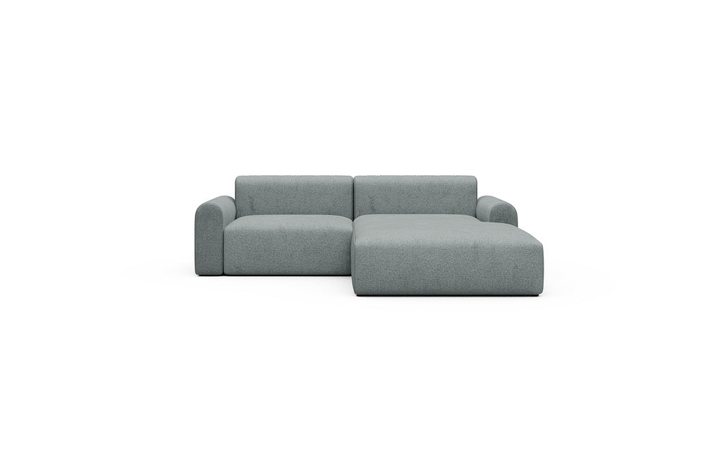Rund Casual Modular Sofa - Configurations 1 - D2L - 240 x 188 cm - 1,5 Seater + Chaise - 499 Casone Light mixed Green