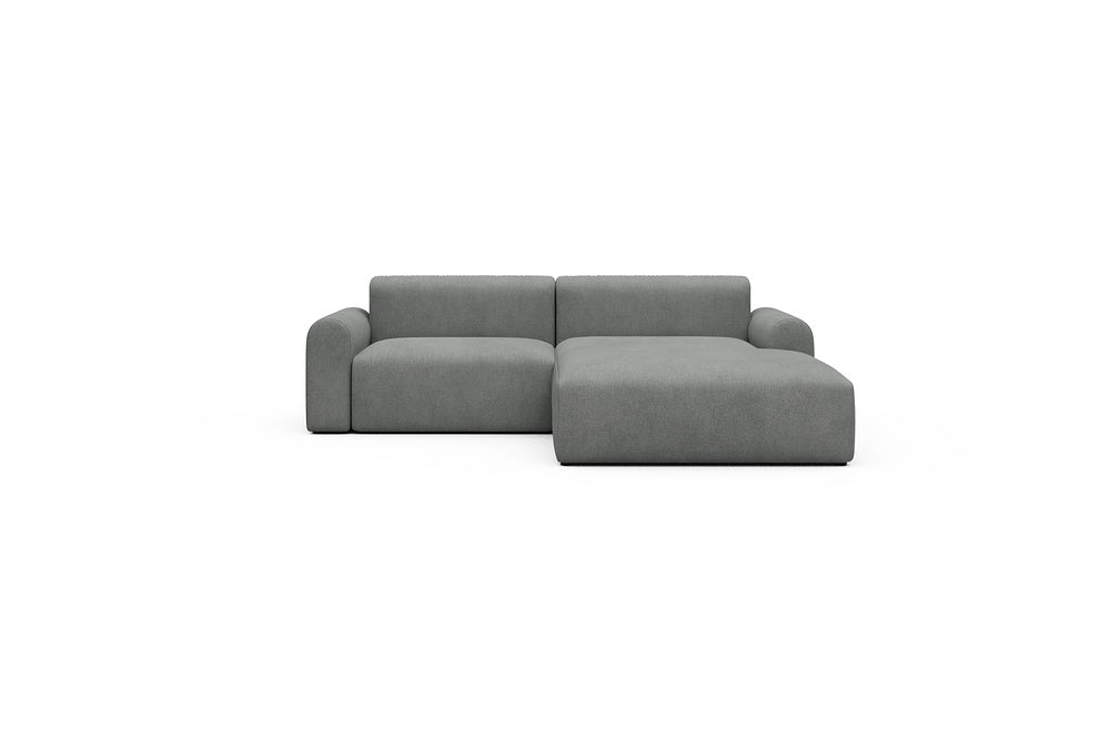 Rund Casual Modular Sofa - Configurations 1 - D2L - 240 x 188 cm - 1,5 Seater + Chaise - 533 Bouclé Ash Grey