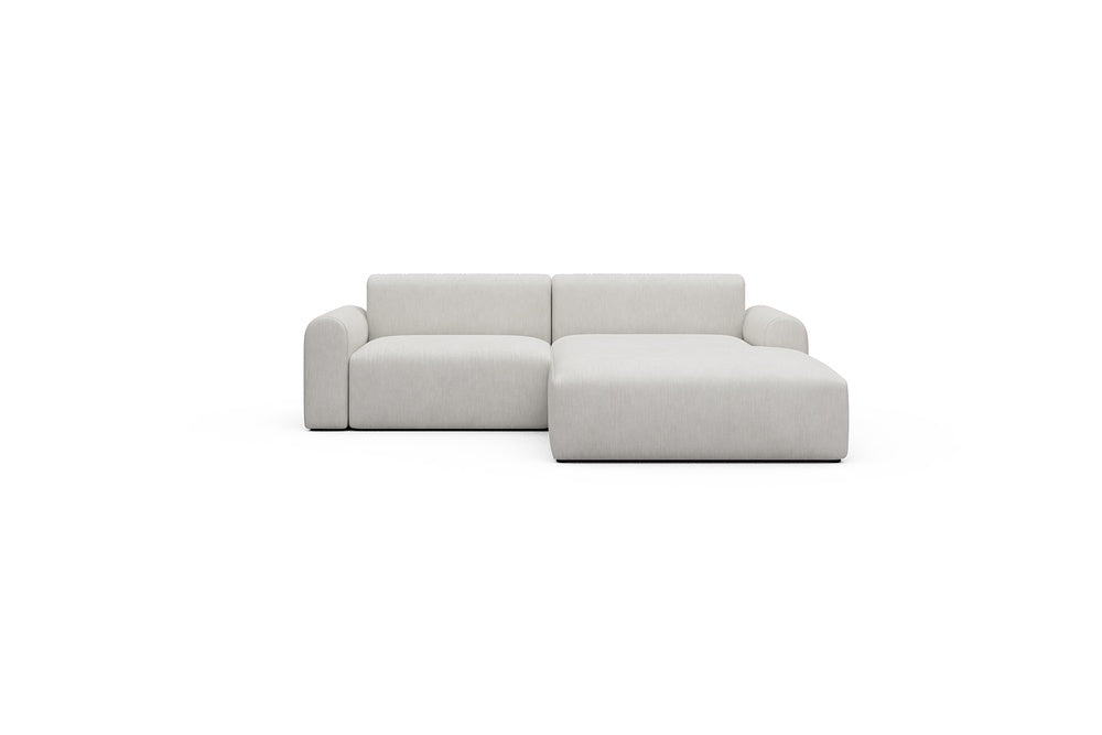 Rund Casual Modular Sofa - Configurations 1 - D2L - 240 x 188 cm - 1,5 Seater + Chaise - 574 Vivus Dusty Off White