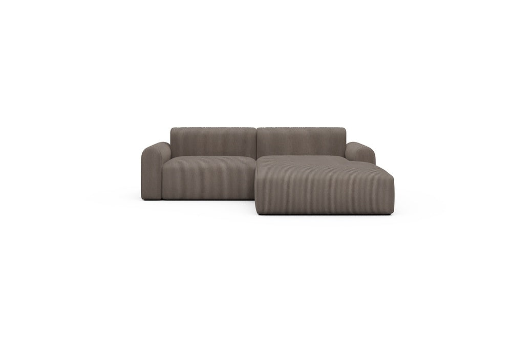 Rund Casual Modular Sofa - Configurations 1 - D2L - 240 x 188 cm - 1,5 Seater + Chaise - 596 Corduroy Mocha