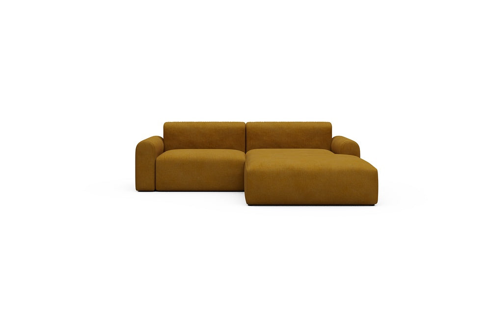 Rund Casual Modular Sofa - Configurations 1 - D2L - 240 x 188 cm - 1,5 Seater + Chaise - 767 Cura Apricot