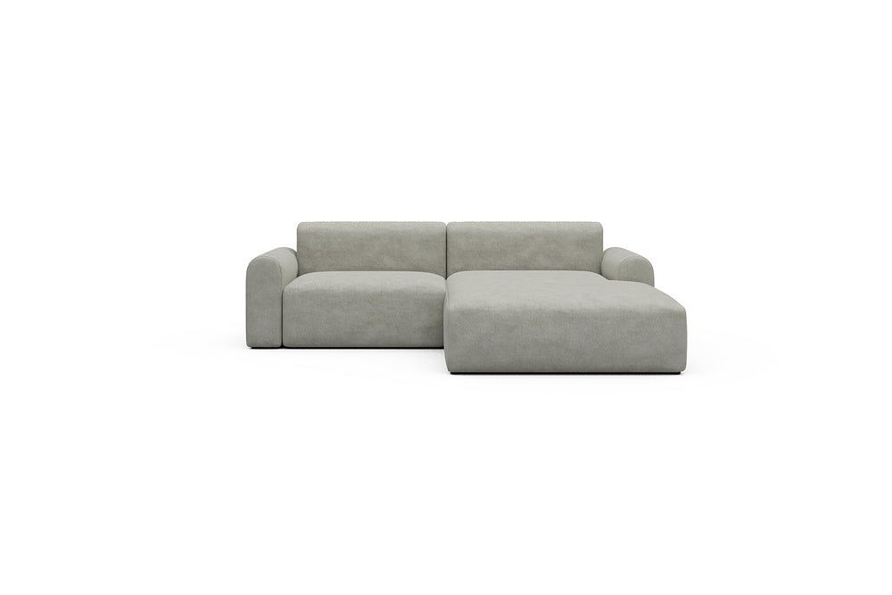 Rund Casual Modular Sofa - Configurations 1 - D2L - 240 x 188 cm - 1,5 Seater + Chaise - 773 Carreno Moon Stone White