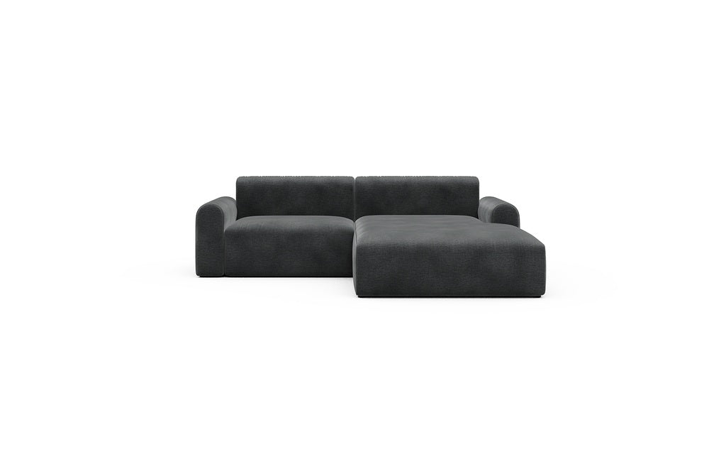 Rund Casual Modular Sofa - Configurations 1 - D2L - 240 x 188 cm - 1,5 Seater + Chaise - 811 Smooth Deep Warm Grey