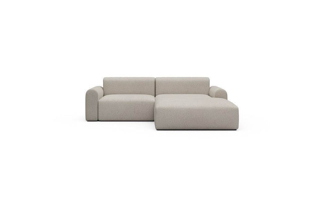 Rund Casual Modular Sofa - Configurations 1 - D2L - 240 x 188 cm - 1,5 Seater + Chaise - 816 Aivi Lace Beige